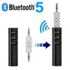Автомобильный Bluetooth 5.0 приемник 3,5 мм 3,5 AUX разъем Стерео Музыка Аудио Автокомплект Передатчик Динамик Усилитель Беспроводной адаптер с микрофоном