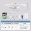 2 In 1 Ceiling Fan Light 4-Speed Regulation Electric Cordless Fan Creative Ceiling Fan  Office