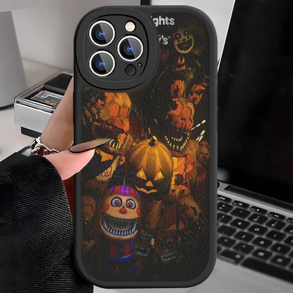 Кожаный чехол для телефона F-FNAF Five-nights-At-Freddys для iPhone 15 14 13 Pro Max 12 11 16 Plus Чехол для телефона