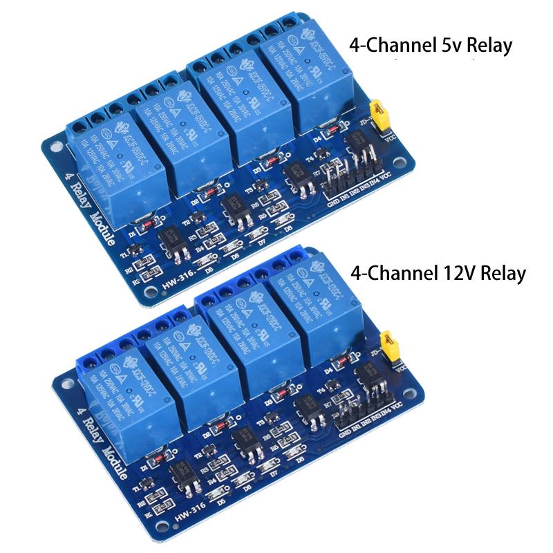 DC 5V 12V 24V 1 2 4 6 8 Channel Relay Module Board Shield with Optocoupler / High and Low Level Trigger for Arduino Raspberry 5