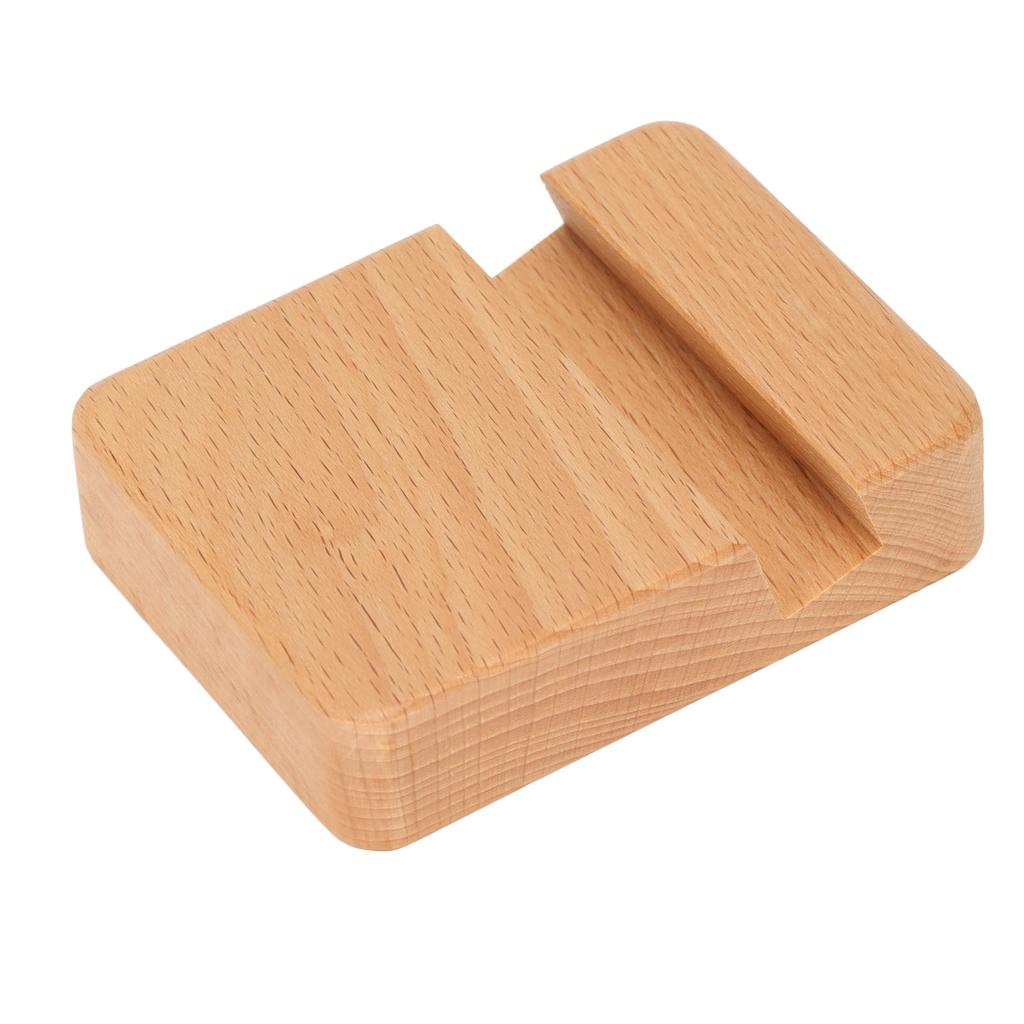 Wooden Mobile Phone Holder Cell Phone Stand Wood Universal Smartphone Desktop Holder Portable Bracket