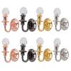 8pcs Miniature Dollhouse Wall Lamp Vivid Simulated Colorful Lights Decor for 1:12 Doll House