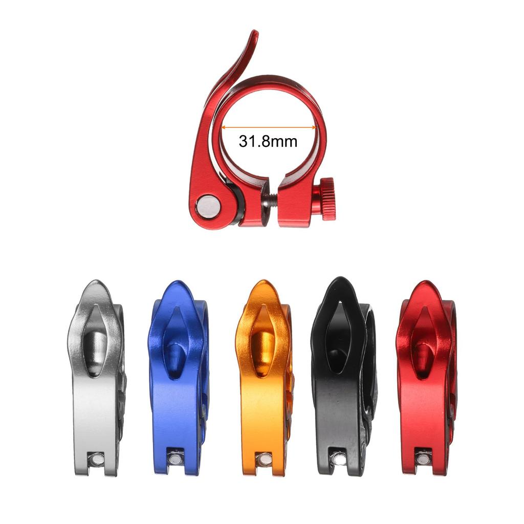 uxcell Bike Seatpost Clamp 31.8mm Bicycle Clamp Aluminum Alloy Bike