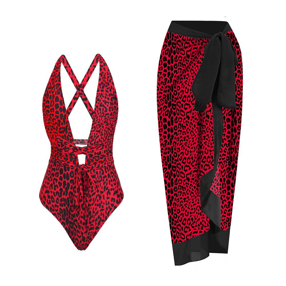 Европейский и американский купальник в стиле ретро, цельный купальник, женские шифоновые накидки