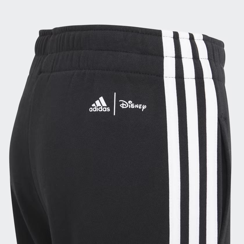 adidas X Коллаборация с Disney Повседневный спортивный костюм Колорблок Стойка воротник Мультяшный аниме принт Куртка с длинным рукавом Брюки со средней посадкой Детские комплекты H28825