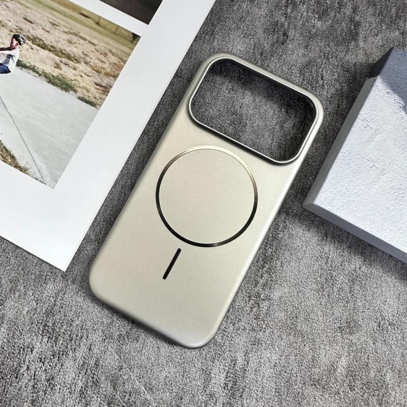 Оригинальный матовый чехол AG ForMagsafe Тонкий магнитный чехол для телефона для iPhone 17 Air 16 15 14 13 12 Pro Max Plus Беспроводная зарядка PC Обложка
