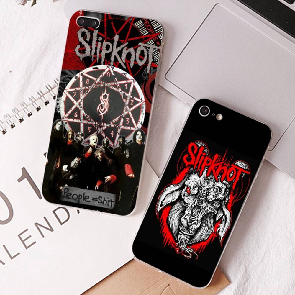 Прозрачный чехол для телефона S-Slipknot Rock для IPhone 17 Air 16 Pro Max 15 14 13 12 11Plus Ударопрочный чехол