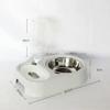 Pet cat bowl Automatic drinking water feeder anti-upset Stainless steel dog bowl Cat dog food bowl Pet supplies