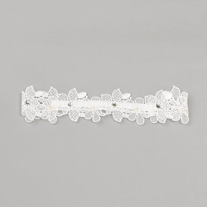 Корейские детские белые кружевные повязки на голову с короной и стразами, повязки принцессы с цветами для девочек, аксессуары для волос для новорожденных, фотография