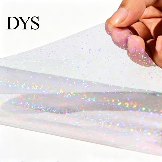 Rainbow Shimmer Laminating Roll 2PCS Holographic Film, with Shimmering Effect, Waterproof Sheets Scratch-Proof Precoated for Cards And DIY Projects