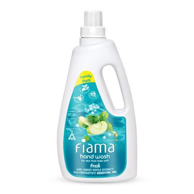 Fiama Fresh Жидкое мыло для рук 1000 мл Семейная упаковка Мягкие эластичные руки Зеленое яблоко Мята Ароматное жидкое мыло для рук