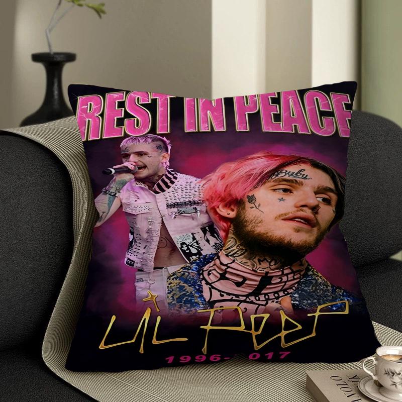 Подушка Lil Peep Подарок Декор для дома и офиса Подушка для спальни, дивана, автомобиля Наволочка