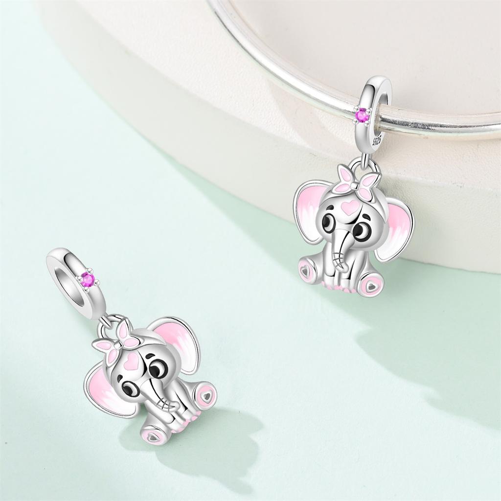 New Copper Charms Panda Rabbit Weather Clouds Rainbow Lightning Beads Fit Original Bracelet Ladies Diy Jewelry