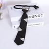 Elegant Preppy Style Women Pearl Tie Bead Long Necktie Versatile Academic College Shirt Necktie Uniform Accessories