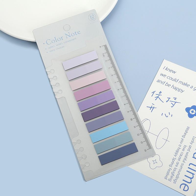 Прозрачная линейка и наклейки-указатели Morandi Marker для студентов