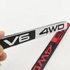 3D Zinc Alloy Logo V6 4WD Car Letters Rear Trunk Badge Sticker Emblem For Toyota Prado Land Cruiser 4Runner Auto Accessories EZ2