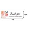 120pcs Rectangle Thank You Sticker for Your Order Purchase Small Business Shopping Handmade Label Holographic Gift Package Seal