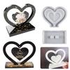 Silicone Casting Moulds Heart-shaped Non-deformation Easy Release Flexible Resin Reusable Handmade Gift Mold