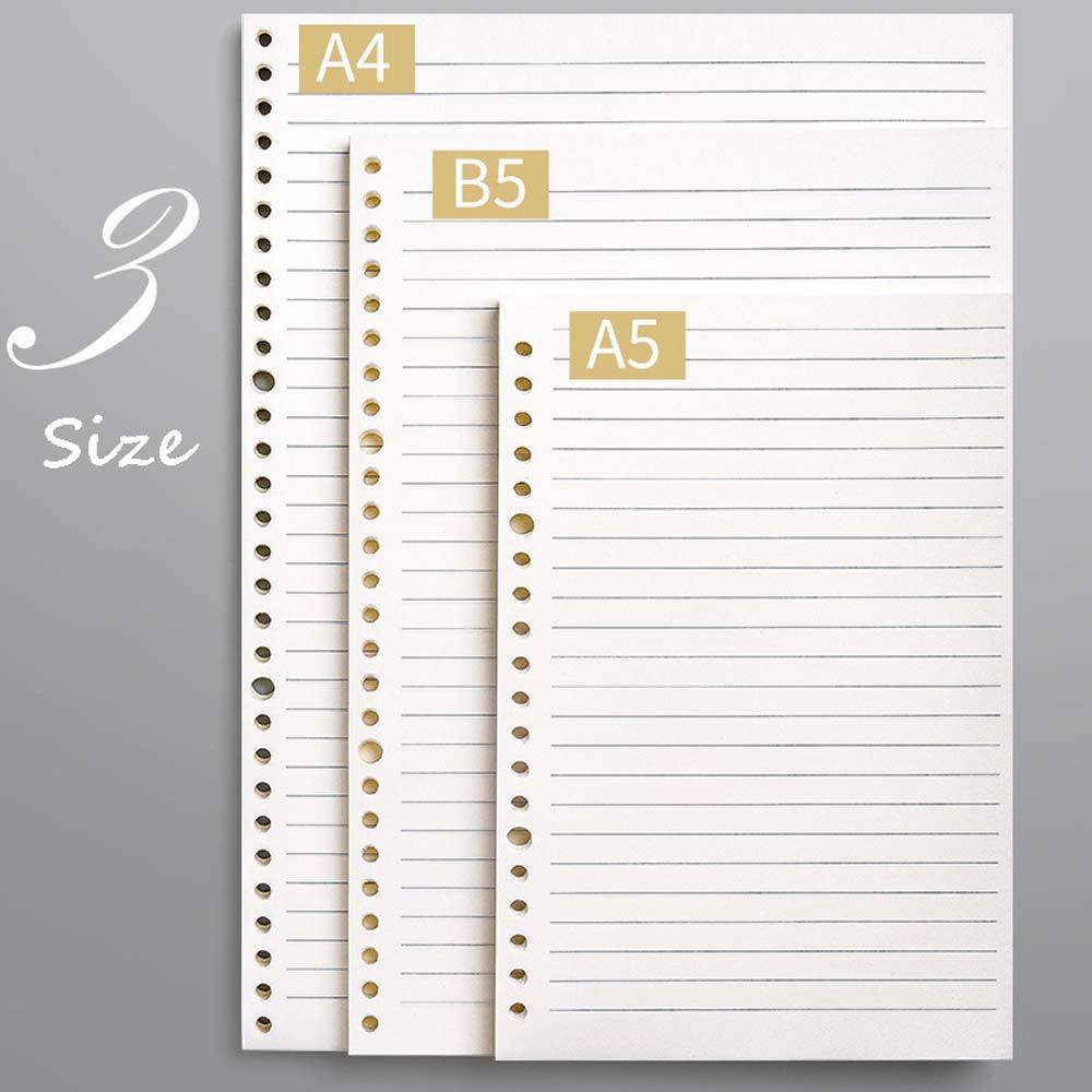 School Supplies Paper Stationery Inner Core Paper Page Planner Loose Leaf Notebook Diary Notepad