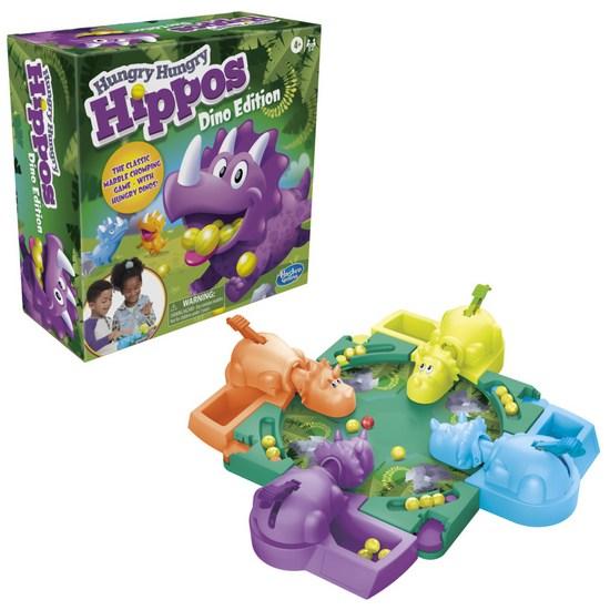Hasbro Gaming Childrens Hungry Hippo Dinosaur Edition Настольная игра, популярная корейская игра
