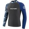 Mens Long Sleeve Rash Guard UV Protection Quick Dry Swimwear Diving Surfing Water Sports