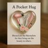 Pocket Hug Token for Hairstylists Heart Shaped Acrylic Keepsake with Mini Hair Tools Stylist Appreciation Gifts