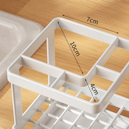 Держатель для зубных щеток, органайзер для хранения, гладкий край, органайзер для столешницы без заусенцев, чашка для полоскания, держатель для хранения зубной пасты