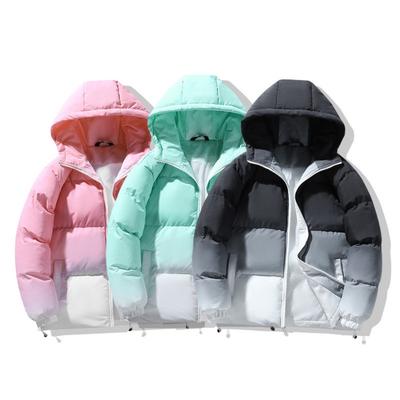 Хлопковая куртка тай-дай с плавным переходом для мужчин и женщин, одинаковая одежда-хлеб, худи, трендовая универсальная хлопковая куртка