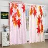 2PCS- Autumn Maple Leaf - Printed Curtain - Polyester - Suitable for Bedroom, Living Room, Study (customizable)