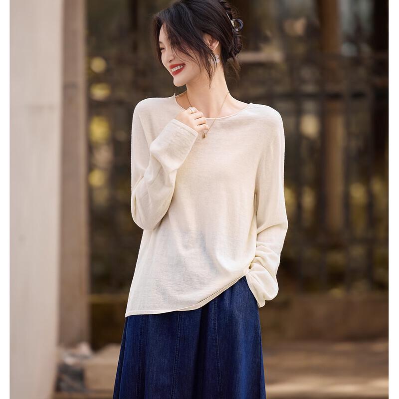 Women's Cashmere Blend Loose Knit Sweater