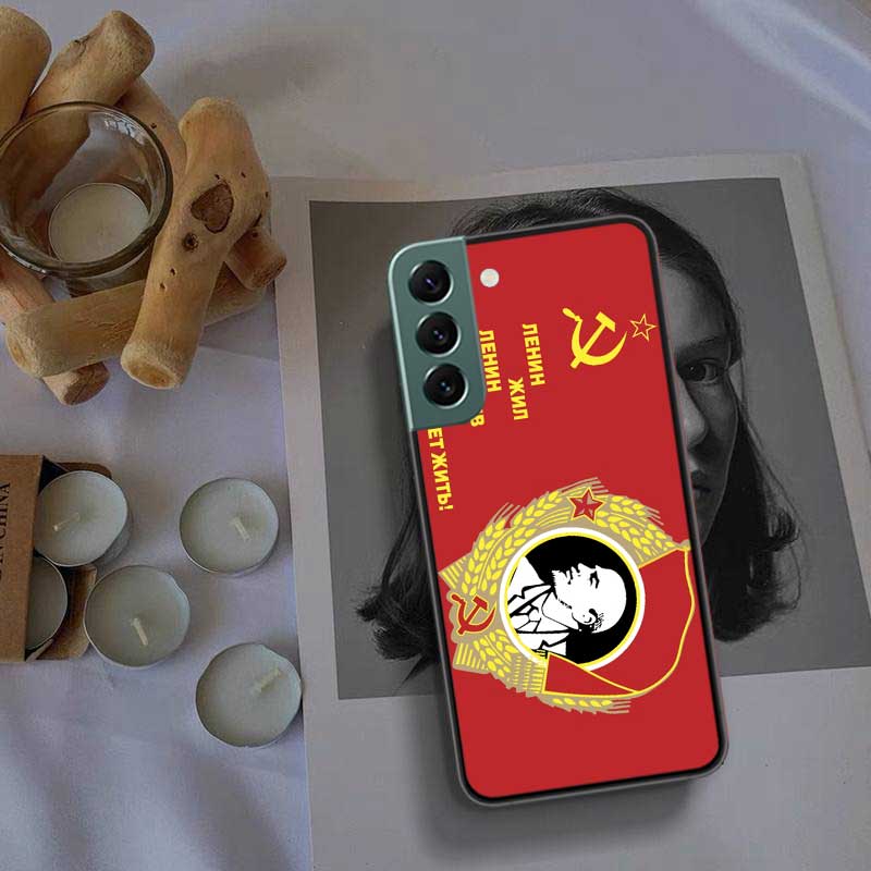 Чехол для телефона с изображением флага Советского Союза от lenin для Samsung A15 A25 A35 A55 Galaxy A70S A50S A30S A30 A40 A71 A51 A41 A31 A21 A11 A01 A20S A1