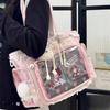 Ballet Girls Large Capacity Kawaii Itabag Japanese Transparent JK Shoulder Crossbody Bags Gift For Friends Teenage School Bags