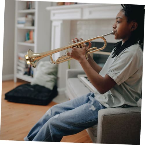 Abaodam ABS Material Trumpet Mute, Lightweight and Compact, Adjustable Volume, Trumpet Practice Accessory, Replacement for Beginners and Home Practice