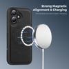 Чехол для iPhone 17, совместимый с MagSafe, с кожаной задней панелью, чехол для телефона