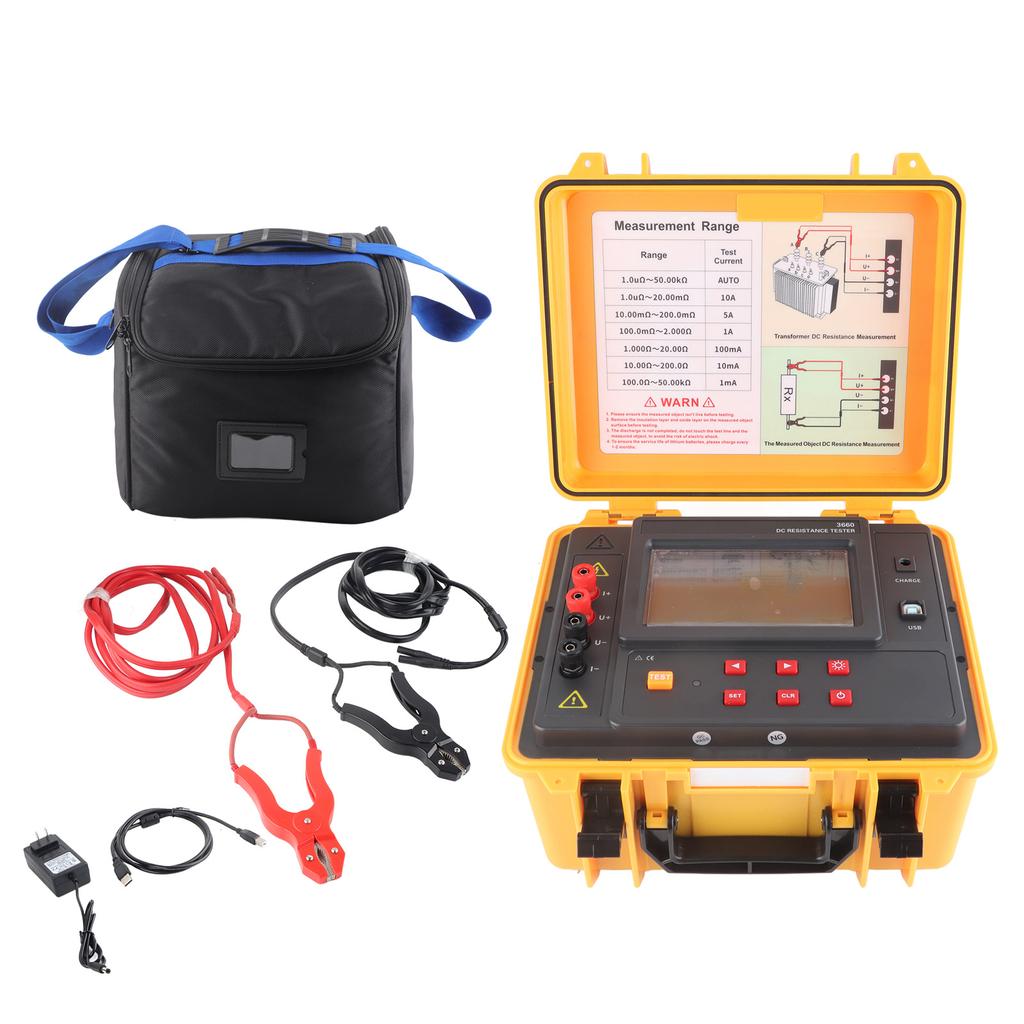 Transformer Direct Current Resistance Tester 2 Testing Mode DC Low Resistance Tester