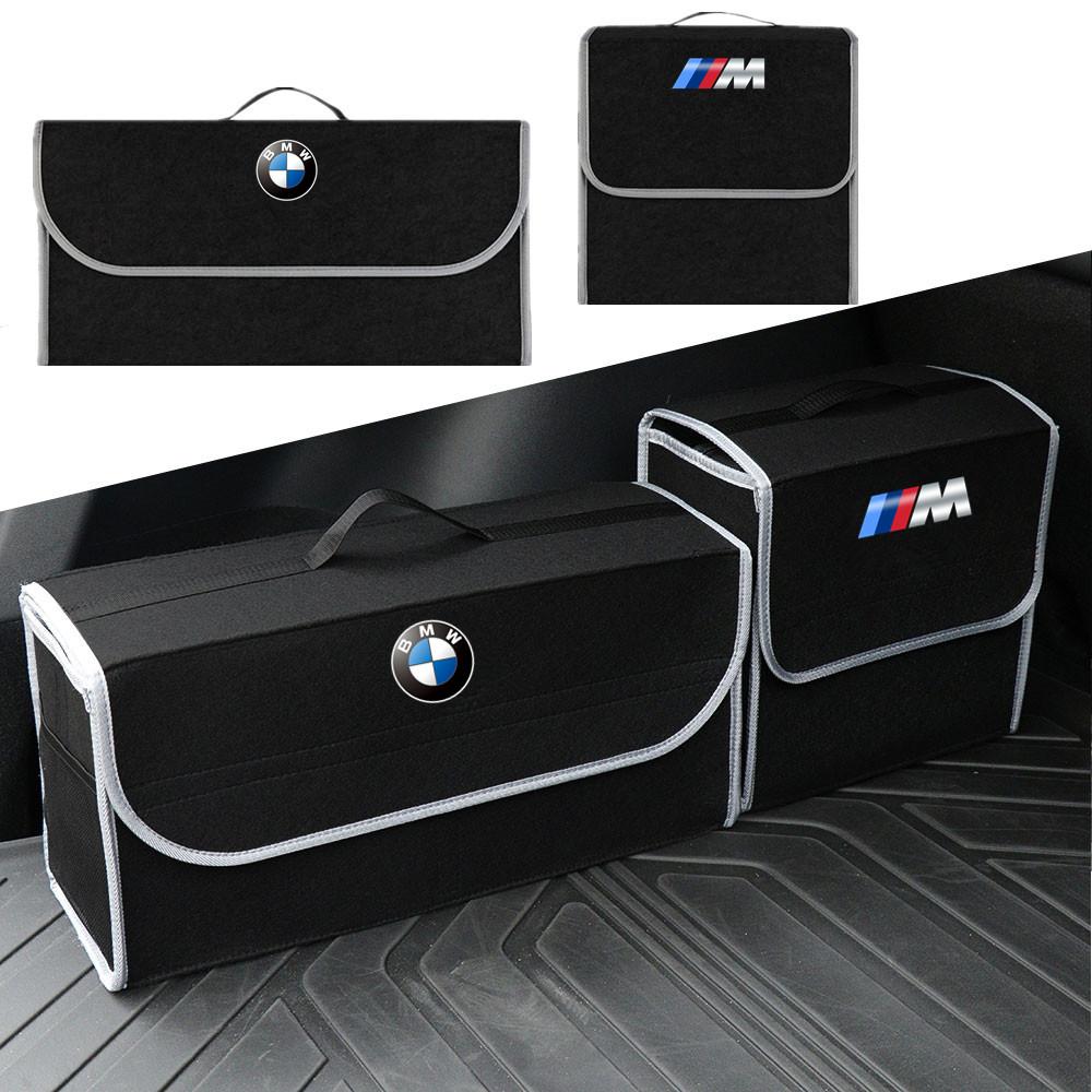 DSJW3 Folding Car Trunk Organizer, Large Capacity Storage Box Bag for BMW E60 F30 E36 F10 E87 E70 E91 E30 G30 X3 X5 E39 E46 E90 F20