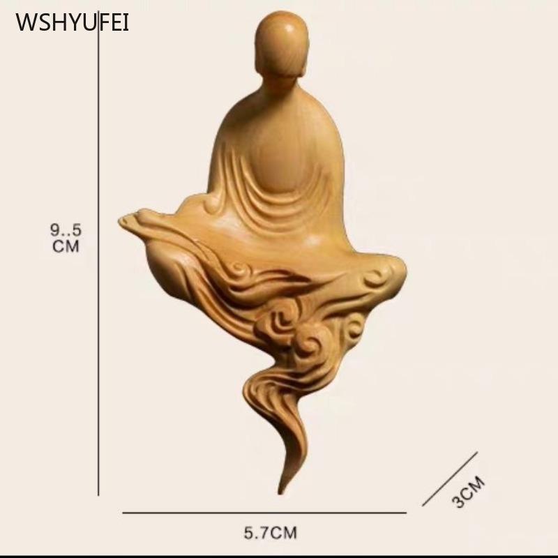 Аксессуары для украшения дома Резьба по дереву Усян Будда орнамент Креативные резные украшения Дзен 1 шт.