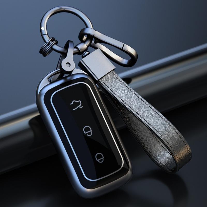 For Geely Galaxy Starship 7 EM-i L6 L7 E5 E8 Starlight 8 Electric Car Key Fob Cover Case Remote Key Shell Bag Keychain Accessory