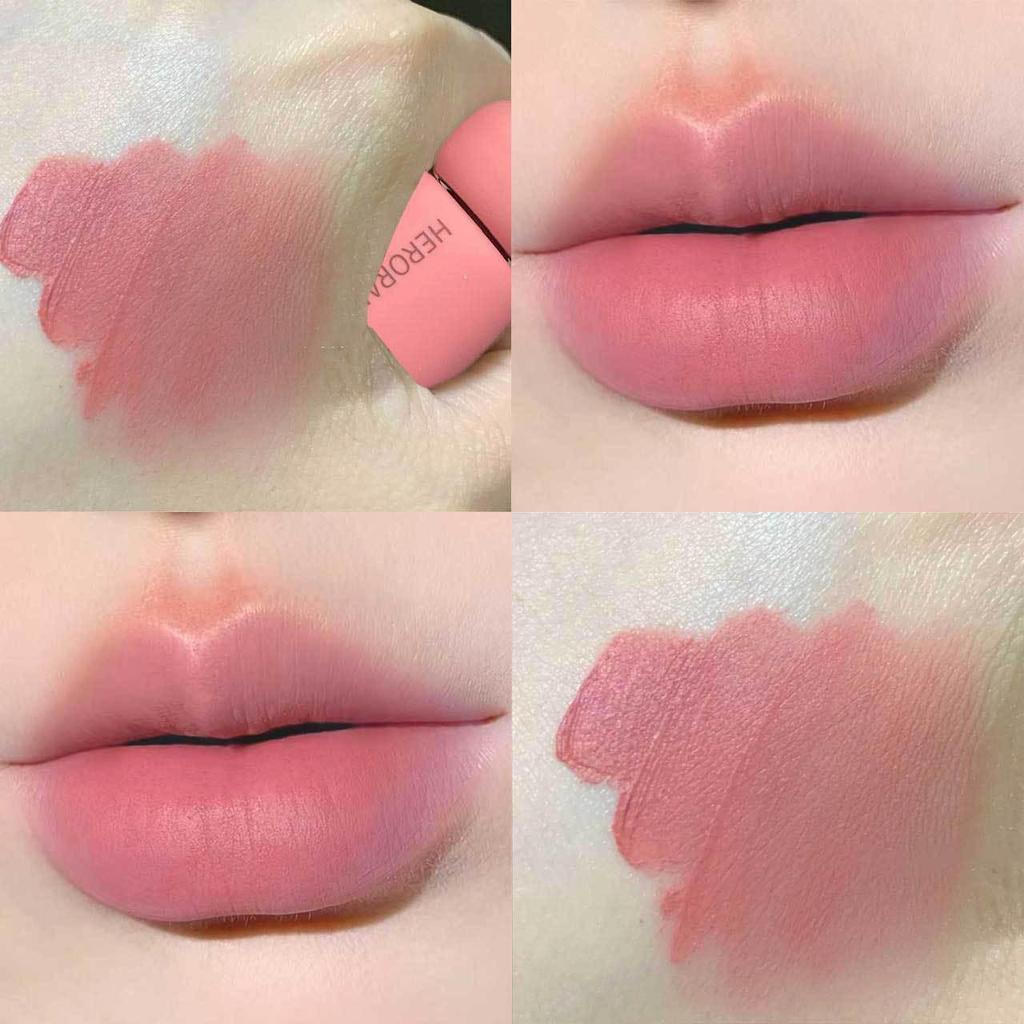 HERORANGE Silk Mist: Color-Locking Matte Lip Mud - Non-Stick, Whitening Lipstick for Cross-Border Makeup