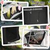 Folding Dog Stroller with Basket and Cup Holder, Max. Weight 10 kg, 77x44x102 cm, Black