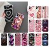 Чехол для телефона для iphone 17 Pro Max Air 16 15 14 13 Pro Max 15 16 Pro 15Plus Розовое золото Сердце