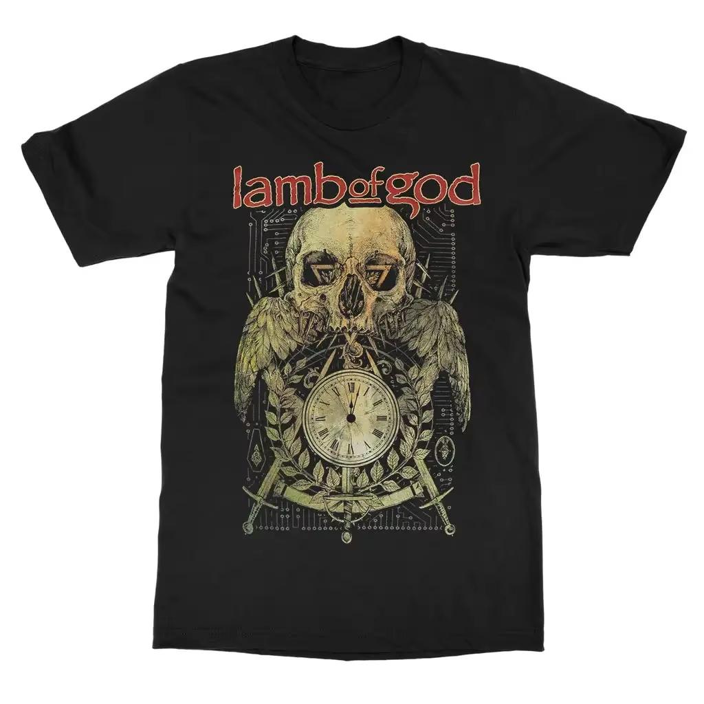 2026 Classic Heavy Metal Band Lamb Of God Band Graphic Print Tshirt Unisex Unisex Streetwear Fashion Oversized Top Summer New Tee