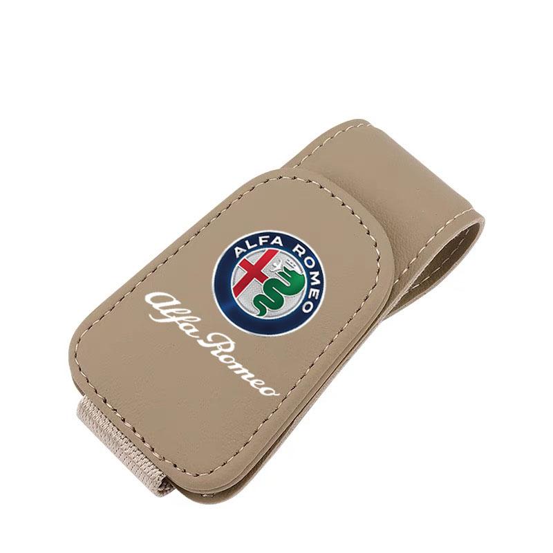 Universal Car Sunglasses Clip Card Ticket Holder Stand Sun Visor For Alfa Romeo giulietta 159 mito giulia stelvio 147 Accessorie