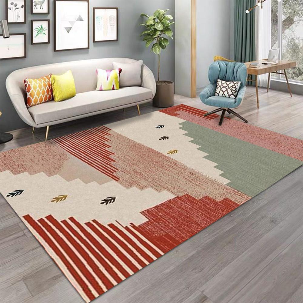 Vintage Area Rugs Washable Area Rugs for Living Room Bedroom Bathroom Kitchen Doormat Stain Resistant Non-Slip Floor Mat