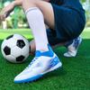 32-47 Kids Football Boots Rubber Soft Sole Short Nails Artificial Turf Leather Youth Kids Football Shoes Men's Sports Large Size Football Shoes