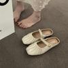 Flat-bottomed Bag Head Half Slippers Women's Wear Mary Jane Single Shoes 2025 New Spring and Summer Versatile Lazy Muller Cool Slippers