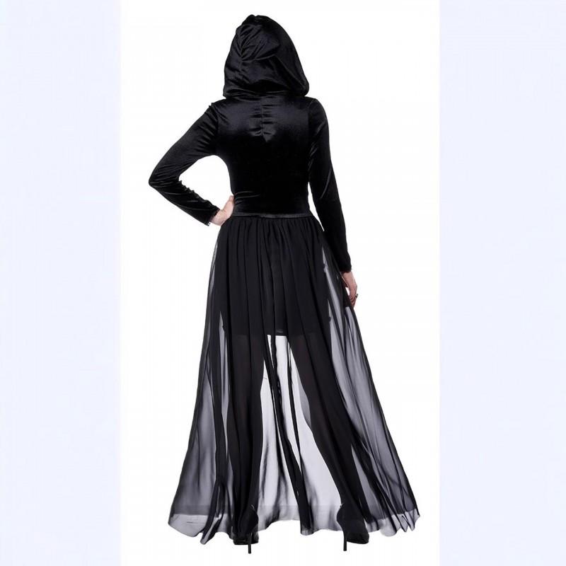 Halloween Costume Women Zombie Bride Horror Party Outfit Vampire Demon Cosplay Dress Cotton Blend Stage Wear