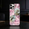 Розовый чехол-банкнота P-Pink D-Dollars для iPhone 17,16,15,14,13,12,Plus,Pro,Max Для магнитной беспроводной зарядки