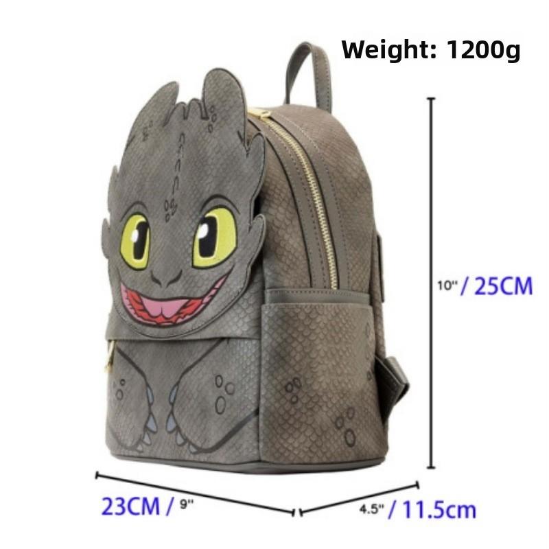 How To Train Your Dragon Toothless School Bag With Lightweight Plastic Construction For Teens And Kids