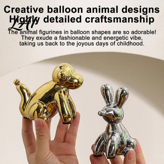 Home Art Decoration Piece Nordic Animal Statue Gold Elephant Monkey Rabbit Figurines Luxury Water-rinseable Decor Desk for Bookshelf Living